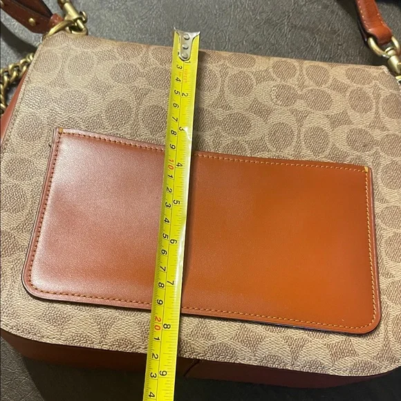 Coach Brown and Tan Crossbody Bag - Picture 10 of 15